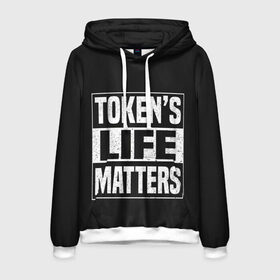 Мужская толстовка 3D с принтом TOKENS LIFE MATTERS , 100% полиэстер | двухслойный капюшон со шнурком для регулировки, мягкие манжеты на рукавах и по низу толстовки, спереди карман-кенгуру с мягким внутренним слоем. | cartman | kenny | park | south | southpark | картман | кенни | мульт | мультик | парк | персонаж | персонажи | сериал | южный