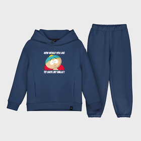 Детский костюм хлопок Oversize с принтом ЮЖНЫЙ ПАРК ,  |  | Тематика изображения на принте: cartman | kenny | south park | картман | кенни | мультфильмы | саус парк | южный парк