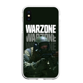 Чехол для iPhone XS Max матовый с принтом Warzone , Силикон | Область печати: задняя сторона чехла, без боковых панелей | call of duty | call of duty modern warfare | ghost | modern warfare | warzone | warzone call of duty | гоуст | кол оф дьюти | колда