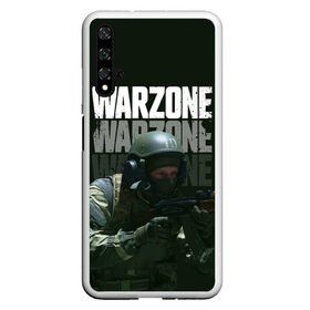 Чехол для Honor 20 с принтом Warzone , Силикон | Область печати: задняя сторона чехла, без боковых панелей | call of duty | call of duty modern warfare | ghost | modern warfare | warzone | warzone call of duty | гоуст | кол оф дьюти | колда