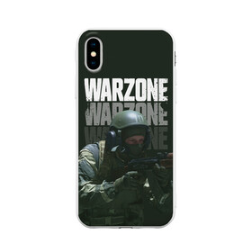 Чехол для iPhone X матовый с принтом Warzone , Силикон | Печать на задней стороне чехла, без боковой панели | call of duty | call of duty modern warfare | ghost | modern warfare | warzone | warzone call of duty | гоуст | кол оф дьюти | колда