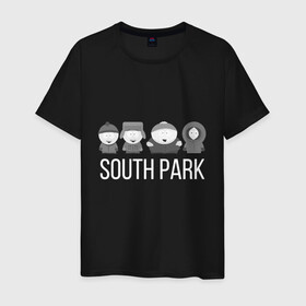 Мужская футболка хлопок с принтом South Park , 100% хлопок | прямой крой, круглый вырез горловины, длина до линии бедер, слегка спущенное плечо. | cartman | kartman | kenny | park | south | брофловски | кайл | картинка | картман | кенни | маккормик | марш | парк | саус | сауспарк | стэн | стэнли | эрик | южный