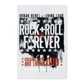 Магнитный плакат 2Х3 с принтом RocknRoll Forever , Полимерный материал с магнитным слоем | 6 деталей размером 9*9 см | rocknroll forever | арт | меломан | музыка | надписи | рок навсегда | фанат