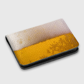 Картхолдер с принтом с принтом Пиво , натуральная матовая кожа | размер 7,3 х 10 см; кардхолдер имеет 4 кармана для карт; | alcohol | beer | кружка