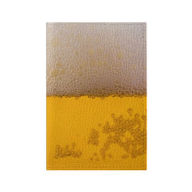Обложка для паспорта матовая кожа с принтом Пиво , натуральная матовая кожа | размер 19,3 х 13,7 см; прозрачные пластиковые крепления | Тематика изображения на принте: alcohol | beer | кружка