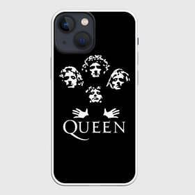 Чехол для iPhone 13 mini с принтом QUEEN | КВИН (+НА СПИНЕ) ,  |  | queen | rock | we will rock you | брайан мэи | группа queen | группа квин | джон дикон | квин | королева | король | роджер тейлор | рок | фредди меркьюри