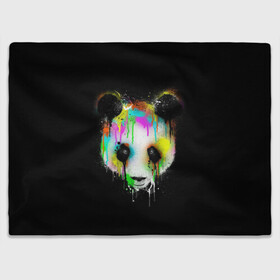 Плед 3D с принтом ПАНДА В КРАСКЕ | PANDA IN PAINT , 100% полиэстер | закругленные углы, все края обработаны. Ткань не мнется и не растягивается | panda | животные | краска | медведь | милая | няшная | панда | прикольная | смешно | юмор