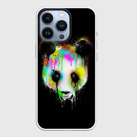 Чехол для iPhone 13 Pro с принтом ПАНДА В КРАСКЕ | PANDA IN PAINT ,  |  | panda | животные | краска | медведь | милая | няшная | панда | прикольная | смешно | юмор