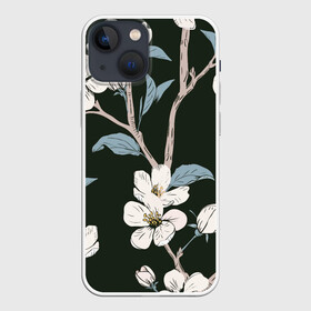 Чехол для iPhone 13 mini с принтом САКУРА | SAKURA ,  |  | Тематика изображения на принте: chery | flowers | japan | sakura | вишня | растения | сакура | цветы | цветы сакуры | япония