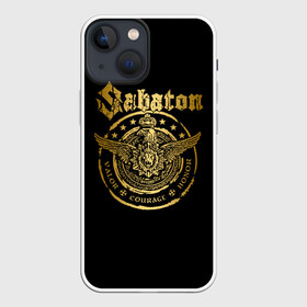 Чехол для iPhone 13 mini с принтом SABATON | САБАТОН (Z) ,  |  | sabaton | даниель муллбак | йоаким броден | крис рёланд | оскар монтелиус | пэр сундстрём | рикард сунден | сабатон | тоббе энглунд | томми юханссон | ханнес ван дал