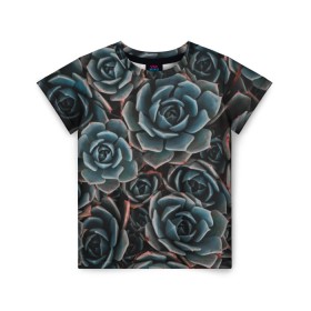 Детская футболка 3D с принтом Цветы Розы , 100% гипоаллергенный полиэфир | прямой крой, круглый вырез горловины, длина до линии бедер, чуть спущенное плечо, ткань немного тянется | bloom | blossom | flos | flowers | steel roses | красота | лепестки | растения | цветки | цветы