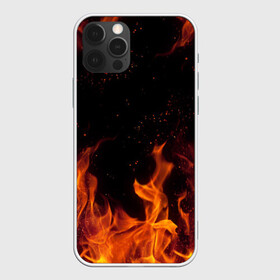 Чехол для iPhone 12 Pro Max с принтом ОГОНЬ | FIRE , Силикон |  | abstraction | fire | flame | geometry | hexagon | neon | paints | stripes | texture | triangle | абстракция | брызги | геометрия | краски | неон | неоновый | огонь | соты | текстура