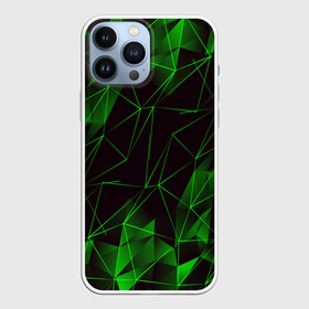 Чехол для iPhone 13 Pro Max с принтом GREEN STRIPES | ЗЕЛЕНАЯ ГЕОМЕТРИЯ ,  |  | abstraction | geometry | hexagon | neon | paints | stripes | texture | triangle | абстракция | брызги | геометрия | краски | неон | неоновый | соты | текстура