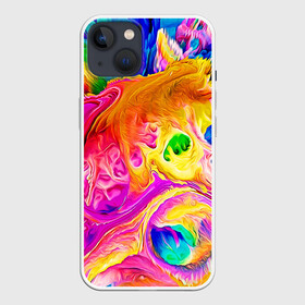 Чехол для iPhone 13 с принтом TIE DYE | ЯРКИЕ КРАСКИ ,  |  | abstraction | geometry | hexagon | neon | paints | stripes | texture | tie dye | triangle | абстракция | брызги | геометрия | краски | неон | неоновый | соты | тай дай | текстура