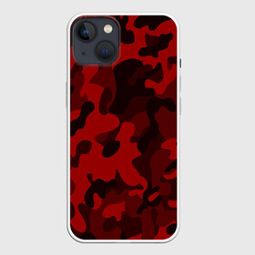 Чехол для iPhone 13 с принтом RED MILITARY | КРАСНЫЙ КАМУФЛЯЖ ,  |  | abstract | camo | geometry | geometry stripes | military | texture | абстракция | геометрические полосы | геометрия | камуфляж | милитари | текстура