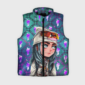 Женский жилет утепленный 3D с принтом BILLIE EILISH ,  |  | billie | billie eilish | eilish | logo | logo billie eilish | music | music star | star | айлиш | били | били айлиш | лого | логотип | логотип били | музыка | певица