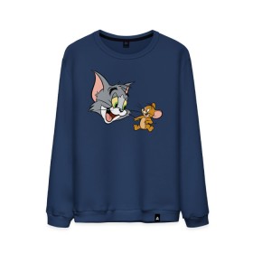 Мужской свитшот хлопок с принтом Tom&Jerry , 100% хлопок |  | Тематика изображения на принте: spike | tom  jerry | tom and jerry | tomjerry | tuffy | vdgerir | мамочка два тапочка | том и джери | том и джерри