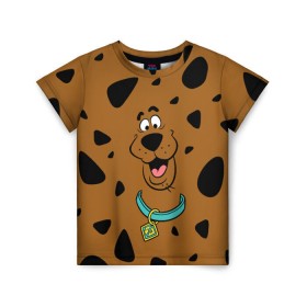 Детская футболка 3D с принтом Scooby-Doo , 100% гипоаллергенный полиэфир | прямой крой, круглый вырез горловины, длина до линии бедер, чуть спущенное плечо, ткань немного тянется | scooby doo | vdosadir | скуберт фон дуенхеймер | скуби ду | уильям ханна