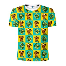 Мужская футболка 3D спортивная с принтом Scooby-Doo Logo , 100% полиэстер с улучшенными характеристиками | приталенный силуэт, круглая горловина, широкие плечи, сужается к линии бедра | scooby doo | vdosadir | скуберт фон дуенхеймер | скуби ду | уильям ханна