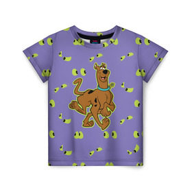 Детская футболка 3D с принтом Scooby-Doo , 100% гипоаллергенный полиэфир | прямой крой, круглый вырез горловины, длина до линии бедер, чуть спущенное плечо, ткань немного тянется | scooby doo | vdosadir | скуберт фон дуенхеймер | скуби ду | собака | уильям ханна
