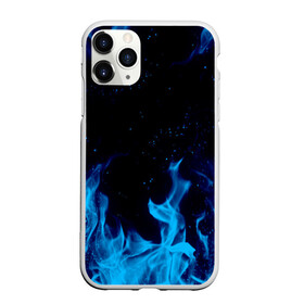 Чехол для iPhone 11 Pro Max матовый с принтом СИНИЙ ОГОНЬ , Силикон |  | abstraction | blue fire | bones | fire | geometry | hexagon | neon | paints | skull | stripes | texture | triangle | абстракция | брызги | геометрия | краски | неон | неоновый | огонь | соты | текстура | черепа