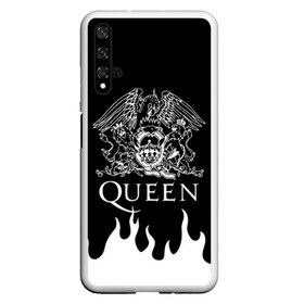 Чехол для Honor 20 с принтом QUEEN , Силикон | Область печати: задняя сторона чехла, без боковых панелей | queen | rock | we will rock you | брайан мэи | группа queen | группа квин | джон дикон | квин | королева | король | роджер тейлор | рок | фредди меркьюри