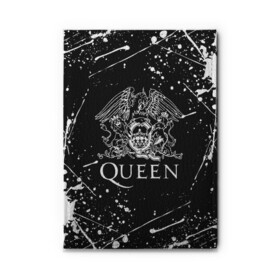 Обложка для автодокументов с принтом QUEEN  , натуральная кожа |  размер 19,9*13 см; внутри 4 больших “конверта” для документов и один маленький отдел — туда идеально встанут права | queen | rock | we will rock you | брайан мэи | группа queen | группа квин | джон дикон | квин | королева | король | роджер тейлор | рок | фредди меркьюри