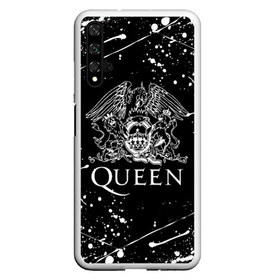 Чехол для Honor 20 с принтом QUEEN , Силикон | Область печати: задняя сторона чехла, без боковых панелей | queen | rock | we will rock you | брайан мэи | группа queen | группа квин | джон дикон | квин | королева | король | роджер тейлор | рок | фредди меркьюри