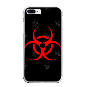 Чехол для iPhone 7Plus/8 Plus матовый с принтом EPIDEMIC BIOHAZARD , Силикон | Область печати: задняя сторона чехла, без боковых панелей | beta cov b | biohazard | mask | sars cov | биохазард | вирус | вирус из китая | китай | коронавирус | маски | медицина | медицинская маска | пневмония | ухань | эпидемия