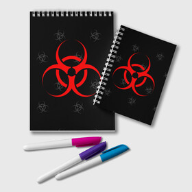 Блокнот с принтом EPIDEMIC BIOHAZARD , 100% бумага | 48 листов, плотность листов — 60 г/м2, плотность картонной обложки — 250 г/м2. Листы скреплены удобной пружинной спиралью. Цвет линий — светло-серый
 | beta cov b | biohazard | mask | sars cov | биохазард | вирус | вирус из китая | китай | коронавирус | маски | медицина | медицинская маска | пневмония | ухань | эпидемия