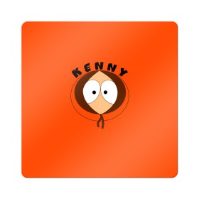 Магнит виниловый Квадрат с принтом KENNY , полимерный материал с магнитным слоем | размер 9*9 см, закругленные углы | south park | sp | батерс | баттерс | гарисон | кайл  брофловски | картман | кеннет | кенни | комбинезон | куртка | макки | маккормик | марш | мистер | мультфильм | оранжевая | полот | ренди | саус парк