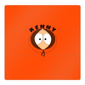 Магнитный плакат 3Х3 с принтом KENNY , Полимерный материал с магнитным слоем | 9 деталей размером 9*9 см | south park | sp | батерс | баттерс | гарисон | кайл  брофловски | картман | кеннет | кенни | комбинезон | куртка | макки | маккормик | марш | мистер | мультфильм | оранжевая | полот | ренди | саус парк