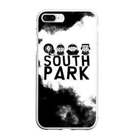 Чехол для iPhone 7Plus/8 Plus матовый с принтом South Park , Силикон | Область печати: задняя сторона чехла, без боковых панелей | Тематика изображения на принте: south park | sp | батерс | баттерс | гарисон | енот | кайл  брофловски | картман | кеннет | кенни | маки | макки | маккормик | марш | мистер | мистереон | мультфильм | полотенчик | ренди | саус парк | сауспарк