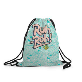 Рюкзак-мешок 3D с принтом Ruh-Roh! , 100% полиэстер | плотность ткани — 200 г/м2, размер — 35 х 45 см; лямки — толстые шнурки, застежка на шнуровке, без карманов и подкладки | scooby doo | vdosadir | скуби ду | уильям ханна