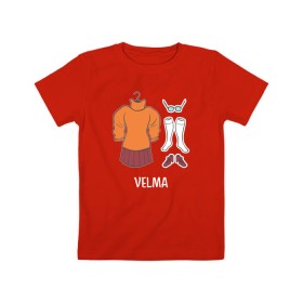 Детская футболка хлопок с принтом Velma , 100% хлопок | круглый вырез горловины, полуприлегающий силуэт, длина до линии бедер | scooby doo | vdosadir | velma dinkle | велма динкли | скуби ду | уильям ханна