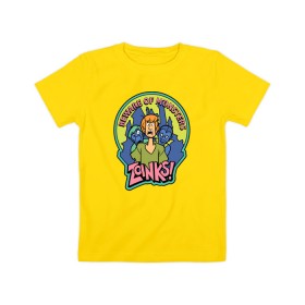 Детская футболка хлопок с принтом Zoinks ! , 100% хлопок | круглый вырез горловины, полуприлегающий силуэт, длина до линии бедер | scooby doo | shaggy | vdosadir | скуби ду | уильям ханна | шегги