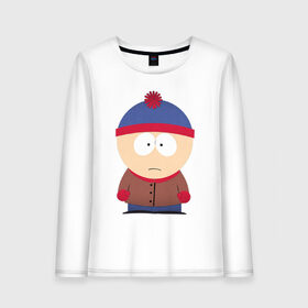 Женский лонгслив хлопок с принтом Южный парк , 100% хлопок |  | south park | мультфильмы | прикольные картинки | южный парк