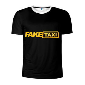 Мужская футболка 3D спортивная с принтом Fake Taxi , 100% полиэстер с улучшенными характеристиками | приталенный силуэт, круглая горловина, широкие плечи, сужается к линии бедра | fake taxi | faketaxi | taxi | такси | таксист | фейк такси | фейковое такси | фейктакси