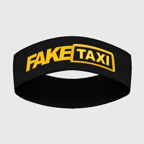 Повязка на голову 3D с принтом Fake Taxi ,  |  | fake taxi | faketaxi | taxi | такси | таксист | фейк такси | фейковое такси | фейктакси