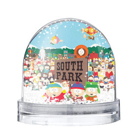 Снежный шар с принтом ЮЖНЫЙ ПАРК , Пластик | Изображение внутри шара печатается на глянцевой фотобумаге с двух сторон | cartman | kenny | kyle | south park | stan | кайл | картман | кенни | стэн | южный парк