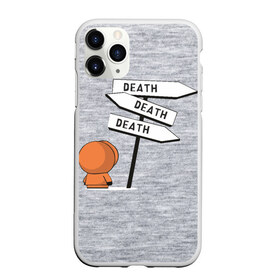 Чехол для iPhone 11 Pro матовый с принтом DEATH , Силикон |  | Тематика изображения на принте: cartman | kenny | kyle | south park | stan | кайл | картман | кенни | стэн | южный парк