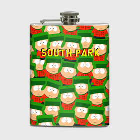 Фляга с принтом SOUTH PARK , металлический корпус | емкость 0,22 л, размер 125 х 94 мм. Виниловая наклейка запечатывается полностью | Тематика изображения на принте: cartman | kenny | kyle | south park | stan | кайл | картман | кенни | стэн | южный парк