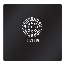 Магнитный плакат 3Х3 с принтом COVID-19 , Полимерный материал с магнитным слоем | 9 деталей размером 9*9 см | coronavirus | covid 19 | вирус | карантин | коронавирус