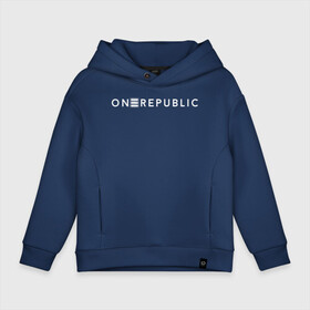 Детское худи Oversize хлопок с принтом OneRepublic , френч-терри — 70% хлопок, 30% полиэстер. Мягкий теплый начес внутри —100% хлопок | боковые карманы, эластичные манжеты и нижняя кромка, капюшон на магнитной кнопке | Тематика изображения на принте: album | human | logo | logotype | music | one | pop | republic | альбом | ван | лого | логотип | музыка | поп | репаблик | человек