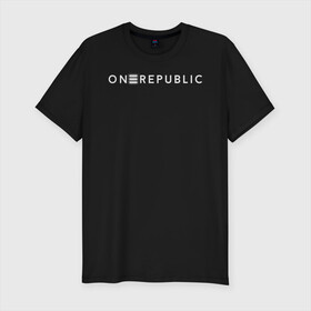 Мужская футболка хлопок Slim с принтом OneRepublic , 92% хлопок, 8% лайкра | приталенный силуэт, круглый вырез ворота, длина до линии бедра, короткий рукав | album | human | logo | logotype | music | one | pop | republic | альбом | ван | лого | логотип | музыка | поп | репаблик | человек