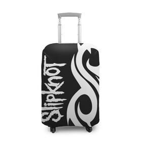 Чехол для чемодана 3D с принтом Slipknot (6) , 86% полиэфир, 14% спандекс | двустороннее нанесение принта, прорези для ручек и колес | devil | metal | music | rock | satana | slipknot | дьявол | метал | музыка | рок | сатана | слипкнот