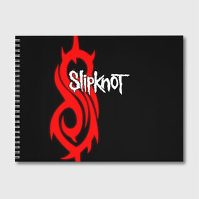 Альбом для рисования с принтом Slipknot (7) , 100% бумага
 | матовая бумага, плотность 200 мг. | devil | metal | music | rock | satana | slipknot | дьявол | метал | музыка | рок | сатана | слипкнот