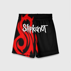 Детские спортивные шорты 3D с принтом Slipknot (7) ,  100% полиэстер
 | пояс оформлен широкой мягкой резинкой, ткань тянется
 | devil | metal | music | rock | satana | slipknot | дьявол | метал | музыка | рок | сатана | слипкнот