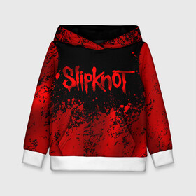 Детская толстовка 3D с принтом Slipknot (9) , 100% полиэстер | двухслойный капюшон со шнурком для регулировки, мягкие манжеты на рукавах и по низу толстовки, спереди карман-кенгуру с мягким внутренним слоем | devil | metal | music | rock | satana | slipknot | дьявол | метал | музыка | рок | сатана | слипкнот