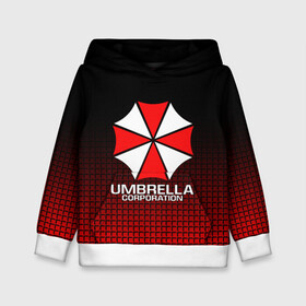 Детская толстовка 3D с принтом UMBRELLA CORP , 100% полиэстер | двухслойный капюшон со шнурком для регулировки, мягкие манжеты на рукавах и по низу толстовки, спереди карман-кенгуру с мягким внутренним слоем | ada wong | biohazard | leon | nemesis | project resistance | raccoon city | re | re3 | resident evil | resident evil 3 | rpd | stars | umbrella | ада вонг | амбрелла | немезис | ужасы